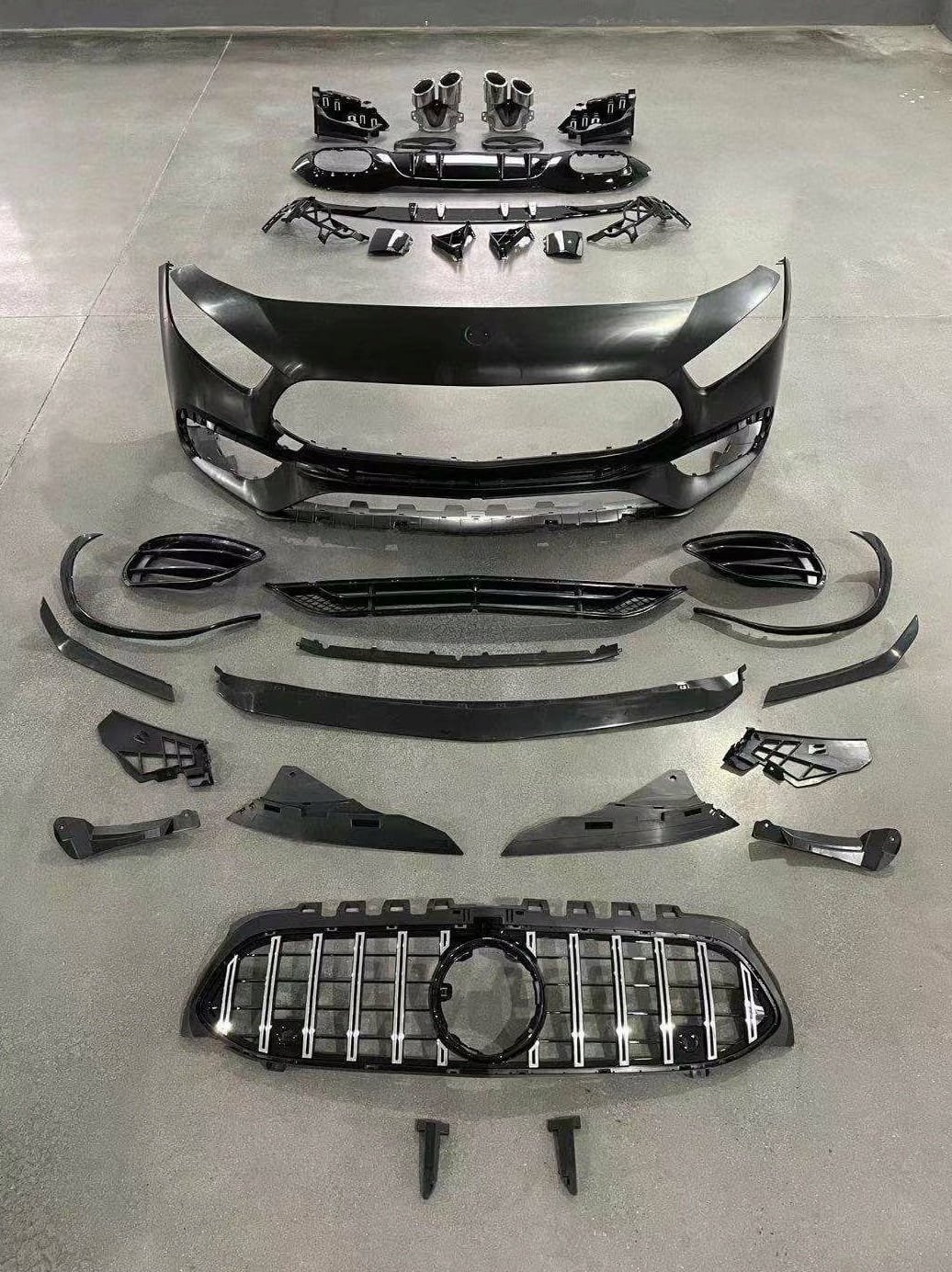 Mercedes-W177-A45-AMG-Bodykit-Zderzak-dyfuzor-Numer-katalogowy-czesci-12625625